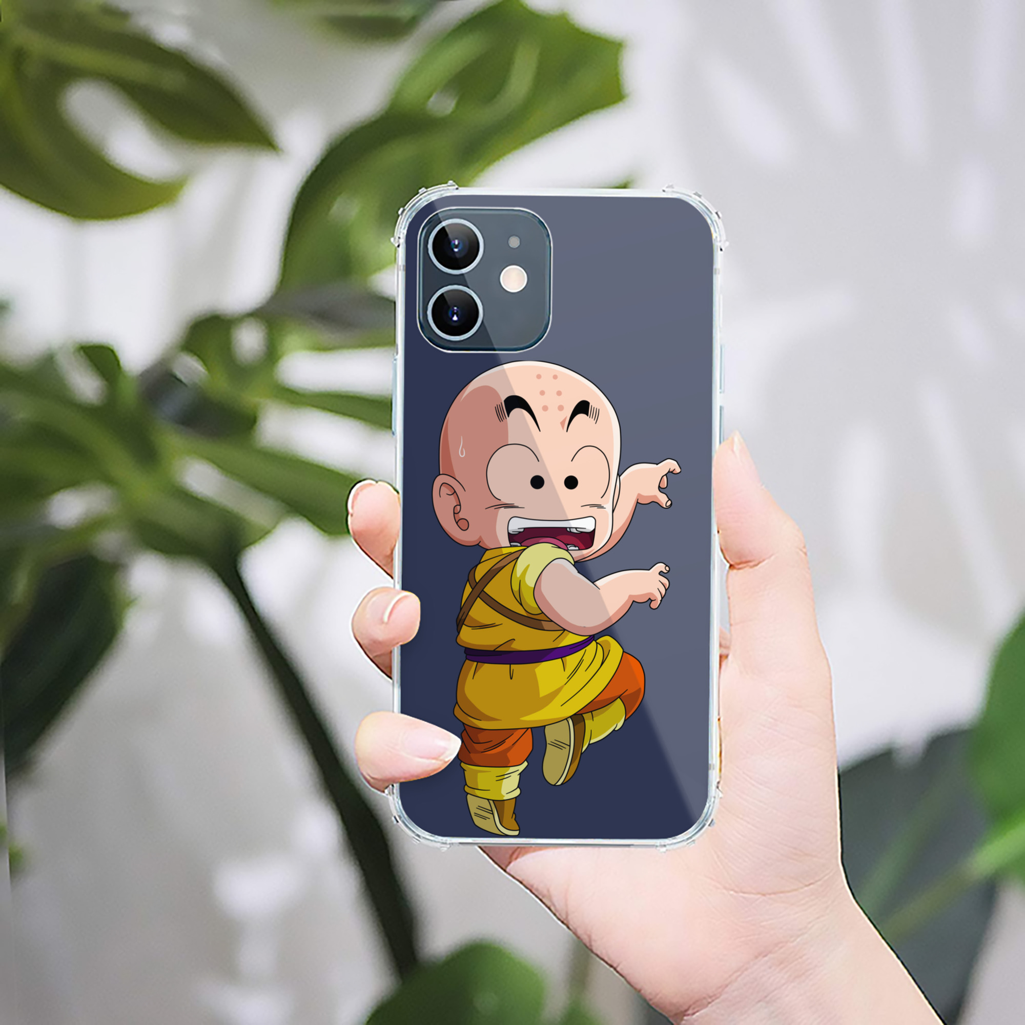 （画像用） ドラゴンボール クリリン DRAGON BALL krillin 【iPhone 12シリーズ対応】透明スマホケース（クリアソフトケース）